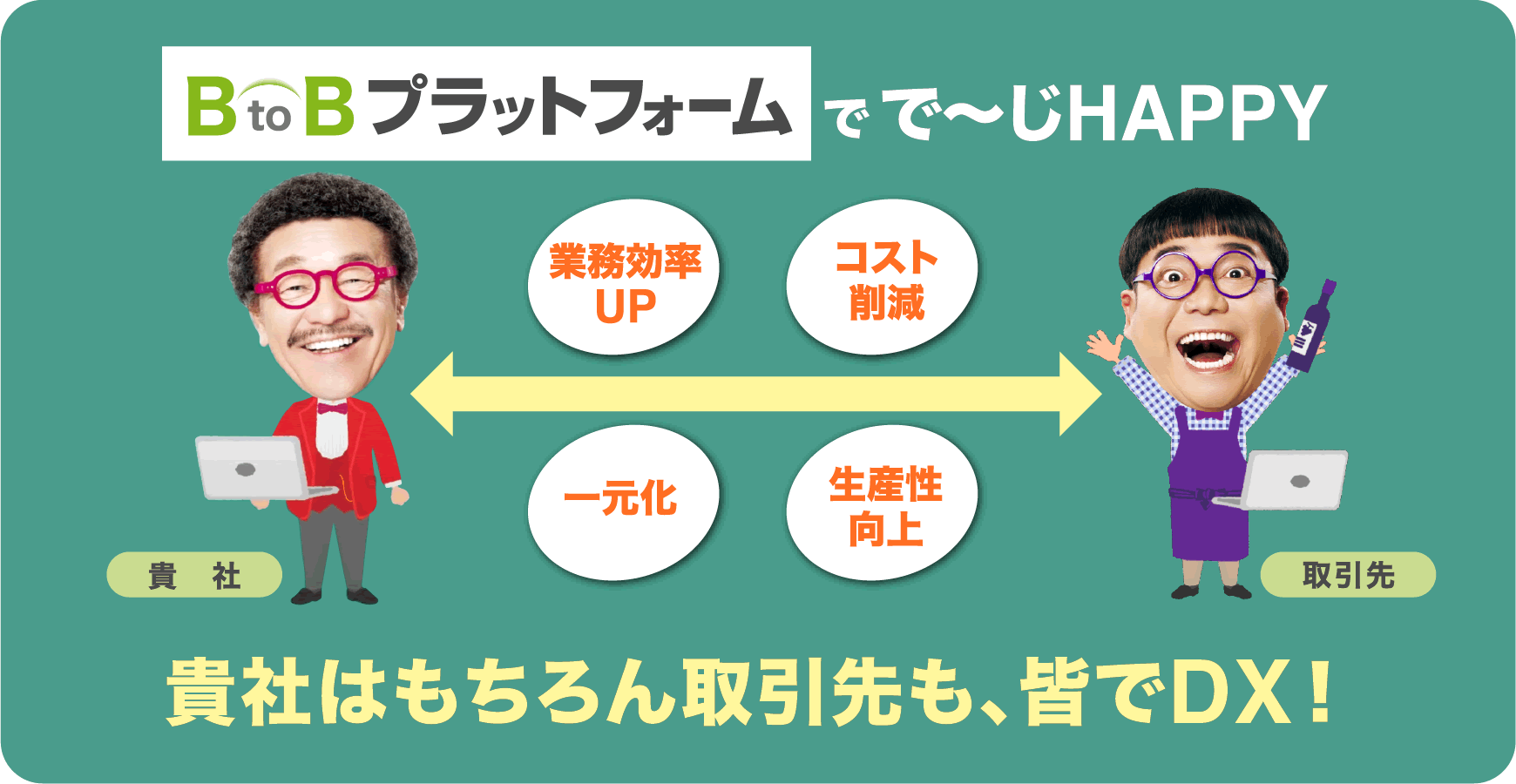 貴社はもちろん協力会社も、皆でDX!