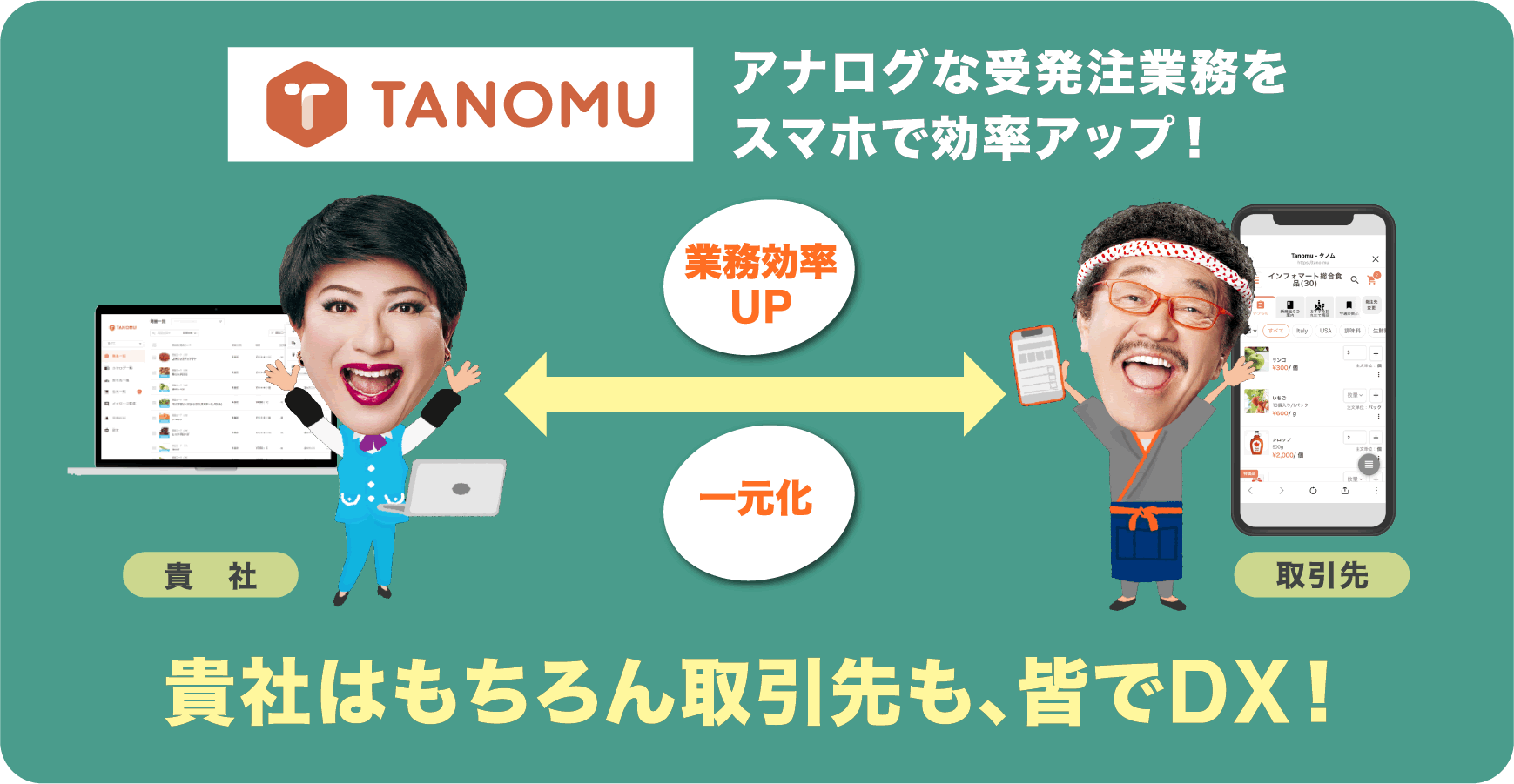 貴社はもちろん協力会社も、皆でDX!